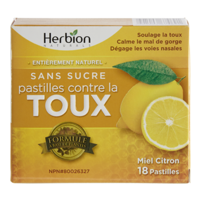 Herbion Pastilles contre la toux miel et citron 18 ea, 0,18 $/1ch