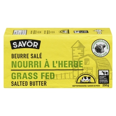 Savor Grass Fed Salted Butter 250 g, $3.20/100g