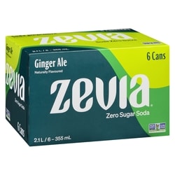 Zevia Zero Sugar Soda, Ginger Ale - 6x335.0 ml | Loblaws