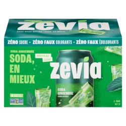 Zavia Soda zéro sucre, soda gingembre 6x335.0 ml, 0,36 $/100ml