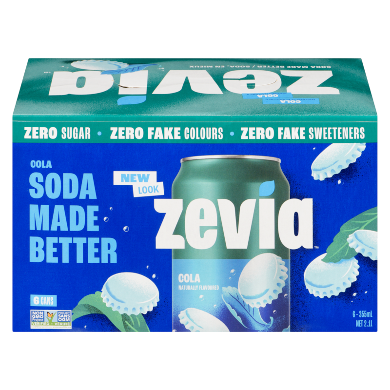 Zevia Zero Sugar Soda, Cola - 6x335.0 ml | Wholesale Club