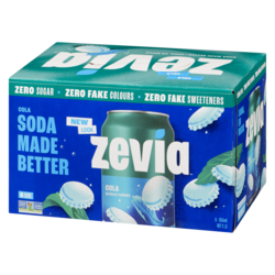 Zevia Zero Sugar Soda, Cola - 6x335.0 ml | Zehrs Zevia Zero Sugar Soda, Cola - 6x335.0 ml | Zehrs