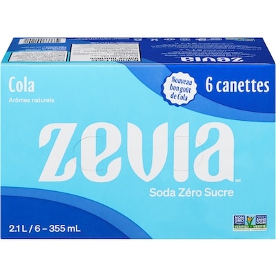 Zavia Soda zéro sucre, cola 6x335.0 ml, 0,35 $/100ml