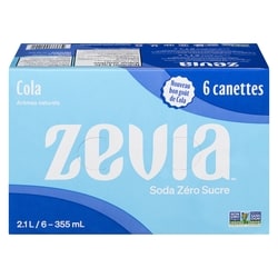Zavia Soda zéro sucre, cola 6x335.0 ml, 0,37 $/100ml