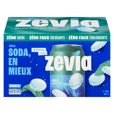 Zavia Soda zéro sucre, cola 6x335.0 ml, 0,40 $/100ml