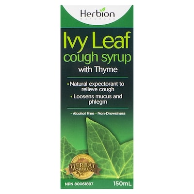 Herbion Naturals Syrup Ivy Leaf Cough with Thyme 150 ml, $7.33/100ml