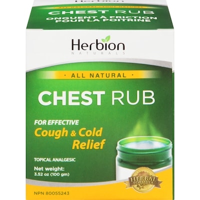 Herbion Naturals Chest Rub Topical Analgesic   100 g, $11.49/100g