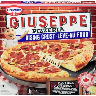 Dr Oetker Giuseppe Pizzeria Rising Crust Canadian Pizza 740 g, $0.81/100g