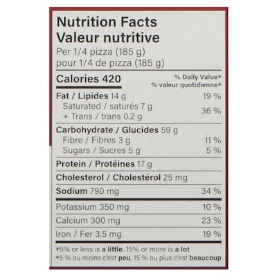 Giuseppe Pizzeria Rising Crust Canadian Pizza