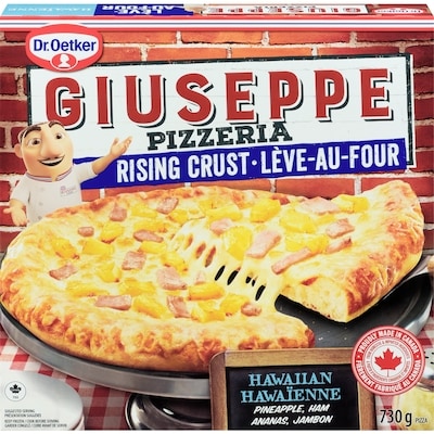 Dr Oetker Giuseppe Pizzeria Rising Crust Hawaiian Pizza  730 g, $0.82/100g