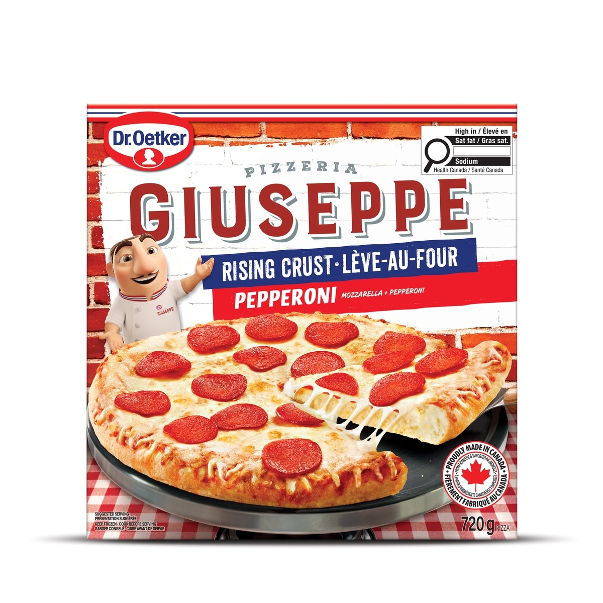 Dr Oetker Giuseppe Pizzeria Rising Crust Pepperoni Pizza