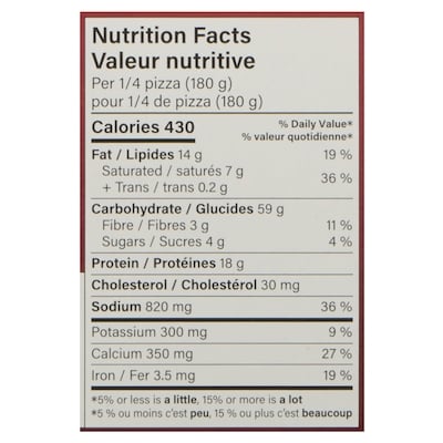 Giuseppe pizza lève-au-four pepperoni
