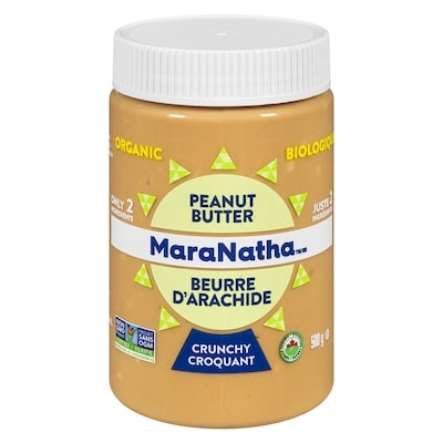 Maranatha Beurre d'arachide biologique croquant 500 g, 1,76 $/100g