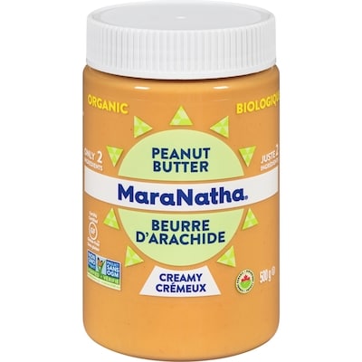 Maranatha Organic Peanut Butter Creamy 500 g, $2.00/100g