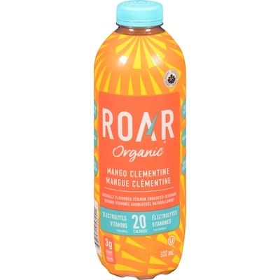 Roar Organic Electrolyte Infusions Mango Clementine 532 ml, $0.38/100ml