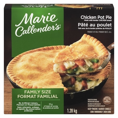 Marie Callender's Chicken Pot Pie Family Sized 1.275 kg, $1.57/100g