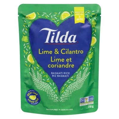 Tilda Lime & Cilantro Basmati Rice 250 g, $1.52/100g