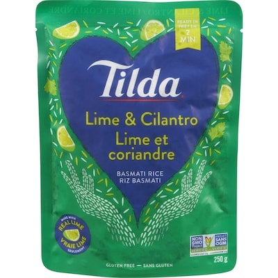 Tilda Lime & Cilantro Basmati Rice 250 g, $1.20/100g