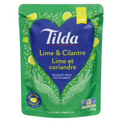 Tilda Lime & Cilantro Basmati Rice 250 g, $1.52/100g