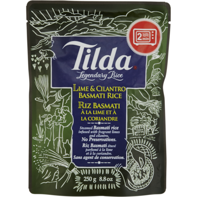 Tilda Riz Basmati à la Lime et à la Coriandre 250 g, 1,00 $/100g