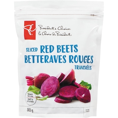 President's Choice Sliced Red Beets 500 g, $1.00/100g