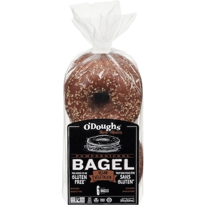 ODoughs Bagel Thins Pumpernickel 300 g, $2.00/100g
