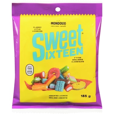 Mondoux Réglisse Sweet Sixteen 185 g, 1,89 $/100g