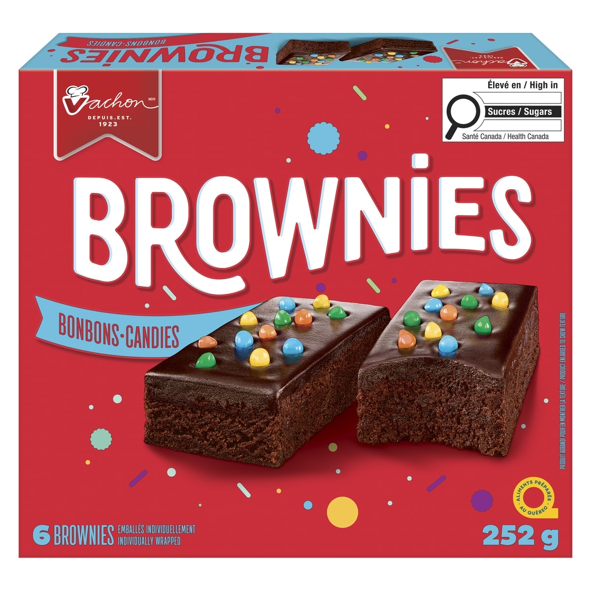 Vachon Brownies Rainbow 252 g, 1,46 $/100g