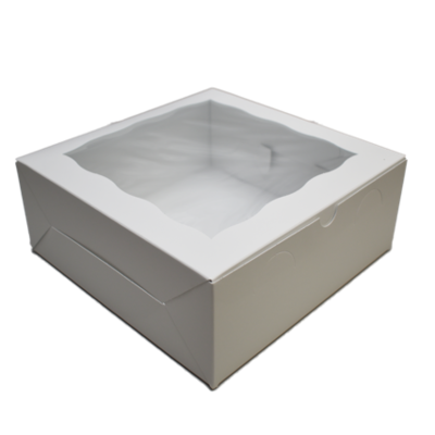 null Boîte à gâteau petit avec fenêtre en cello 10 x 10 x 4 po 100 ea, 1,15 $/1ch
