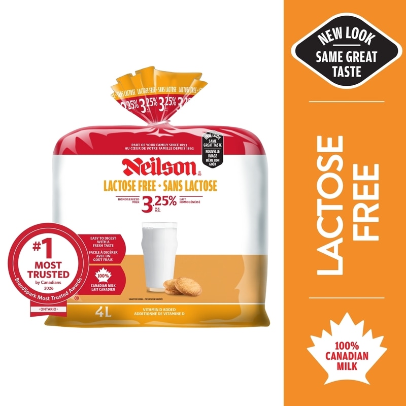 Neilson 3.25% Lactose Free Milk - 4 l | No Frills Online