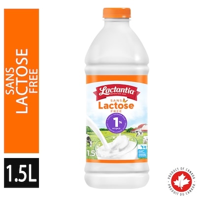 Lactantia Lactose Free Partly Skimmed Milk 1% 1.5 l, $0.41/100ml