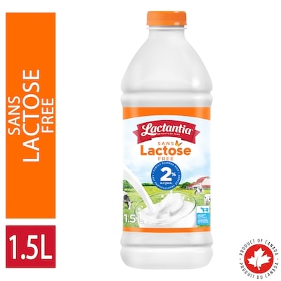Lactantia Lactose Free Partly Skimmed Milk 2% 1.5 l, $0.41/100ml