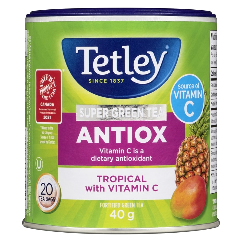 Super Green Tea Antiox Tropical With Vitamin C