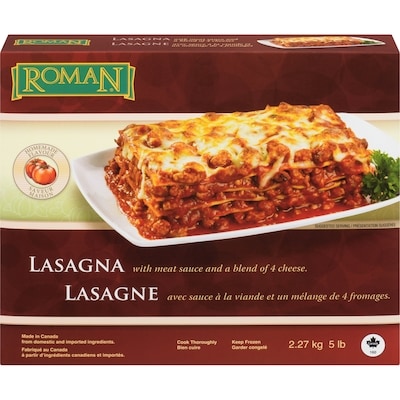 Roman Lasagne avec Sauce à la Viande et un Mélange de 4 Fromages 2.27 kg, 0,79 $/100g