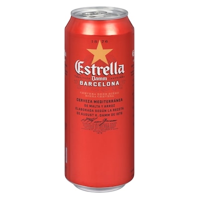 null Estrella Damm Beer (ID required at pick-up) 500 ml, $1.00/100ml