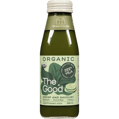 Greenhouse Raw, Organic Juice the Good 300 ml, $2.33/100ml