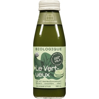 Greenhouse Jus Cru et Biologique le Vertueux 300 ml, 2,33 $/100ml