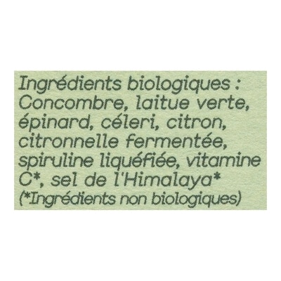 Jus vert pressé à froid biologique Le Vertueux