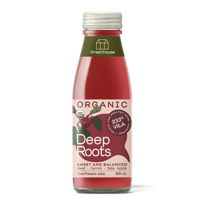 Greenhouse Raw, Organic Juice Deep Roots 300 ml, $2.33/100ml