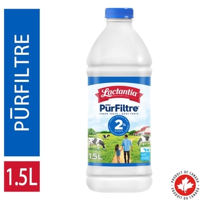 Lactantia Purfiltre. lait partiellement écrémé 2 % 1.5 l, 0,35 $/100ml
