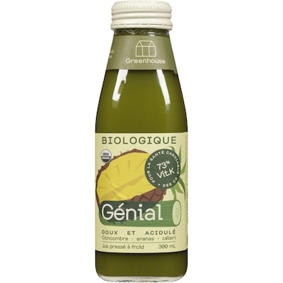 Greenhouse Jus Cru et Biologique Génial 300 ml, 2,33 $/100ml