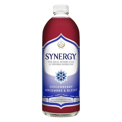 GT’s SYNERGY LE VÉRITABLE KOMBUCHA Gingembre & Bleuet 1.4 l, 0,93 $/100ml