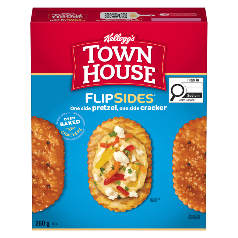 Town House Pretzel FlipSides Oven Baked Crackers Original