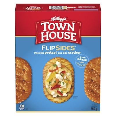 Keebler Town House Pretzel FlipSides Oven Baked Crackers Original 260 g, $1.92/100g