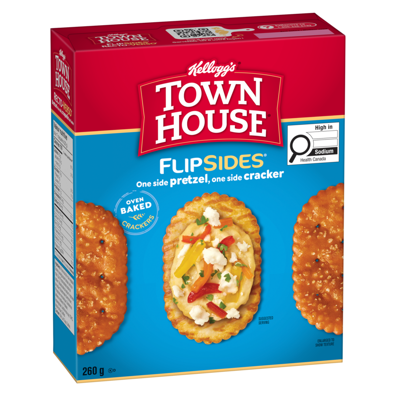 Town House Pretzel FlipSides Oven Baked Crackers Original