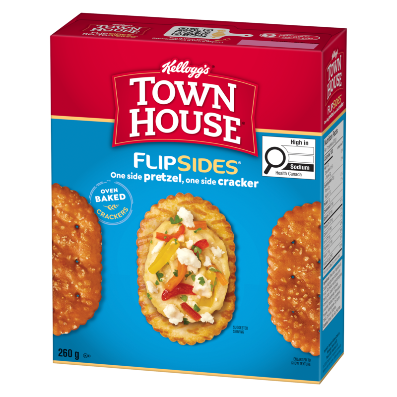 Town House Pretzel FlipSides Oven Baked Crackers Original