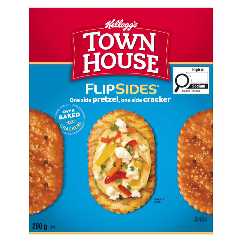 Town House Pretzel FlipSides Oven Baked Crackers Original