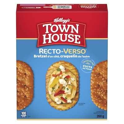 Keebler Town House Bretzel Recto-Verso Craquelins Cuits au Four Original 260 g, 1,92 $/100g