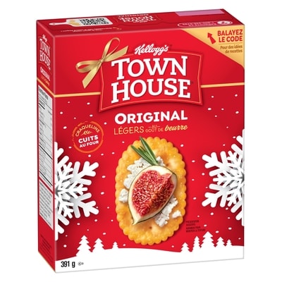 Keebler Town House Oven Baked Crackers Light and Buttery Flavour Original 391 g, $1.28/100g