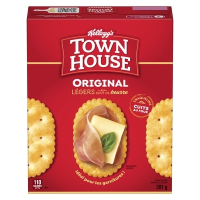Keebler Town House Craquelins Cuits au Four Légers au Goût de Beurre Original 391 g, 1,28 $/100g